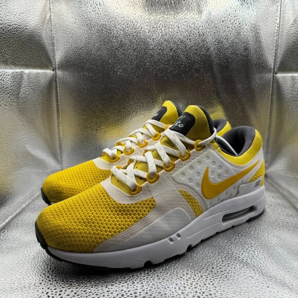 Size 11 Nike Air Max Zero CS Tinker‎ Hatfield Yellow White Mens Shoes 789695-100 main image 4